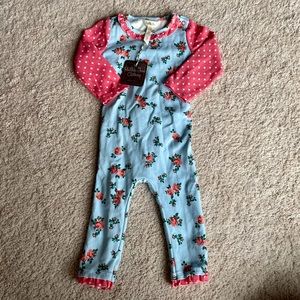 Matilda Jane play jumpsuit and matching hat